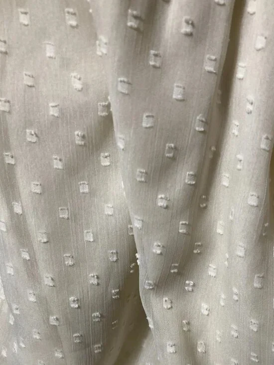 Patrons of Peace Cream Polka Dot Long Sleeve Tiered Cottagecore Maxi Dress - Picture 9 of 13